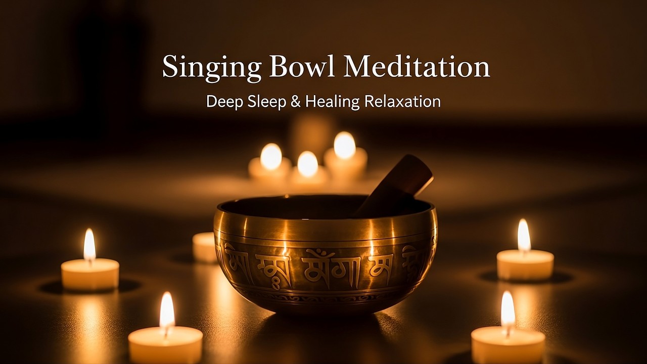 Singing Bowl Meditation 🌙 Deep Sleep & Healing Relaxation | Tibetan ...