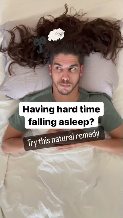 Natural remedy for insomnia 💤 #stressrelief #insomnia