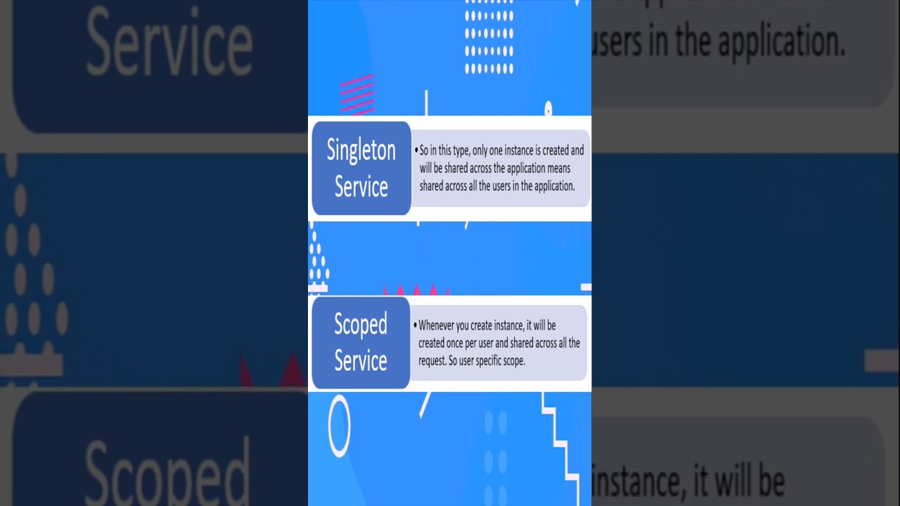 إيه الفرق بين AddScoped و AddSingleton في Dependency Injection  