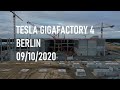 Tesla Gigafactory 4 Berlin | First glass | 09/10/2020 | DJI Mavic 2 Pro