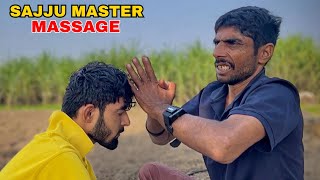 SAJJU MASTER RELAXING HEAD & BACK MASSAGE | Deep Sleep ASMR | Stress Relief Therapy #asmr #massage 💆