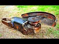 Restoration Destroyed and Rusty Angle Grinder