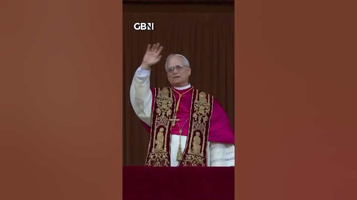 Newly elected Pope Leo XIV appears on the balcony of St. Peter's Basilica