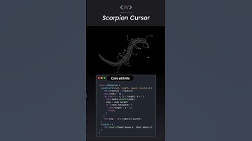 Unique Cursor Animation - Scorpion Style | Frontend Project