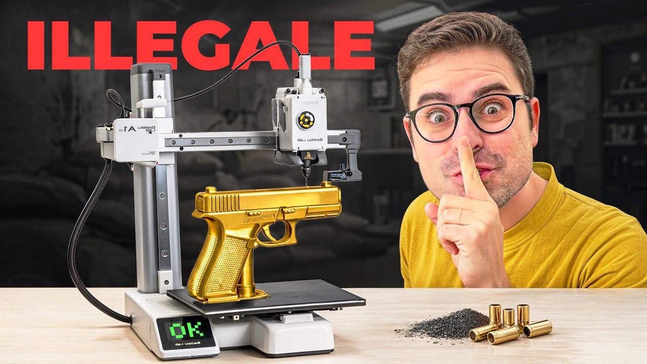 Stampo OGGETTI ILLEGALI con la STAMPANTE 3D! (Non fatelo a casa)