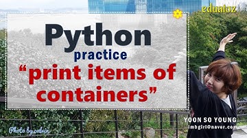 [PYTHON-064] for statement example | container의 item 출력하기