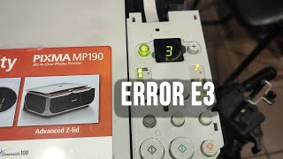 Printer Canon error E3 Profile