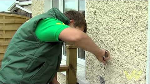 How to Paint an Exterior Pebbledashed Wall