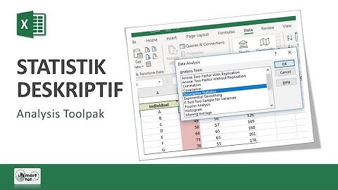 Excel: Statistik Deskriptif dengan Analysis Toolpak