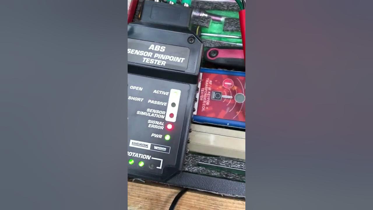 Testing an abs sensor with a pinpoint tester YouTube