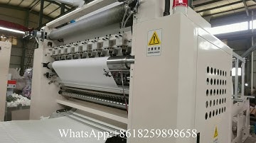 7lines interfold facial tissue paper embossing machine