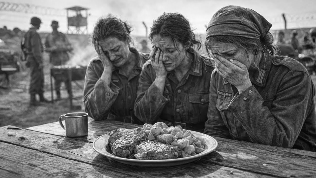 “So Much on One Plate” – German Women POWs Break Down After American Pork Chops & Sweet Potatoes