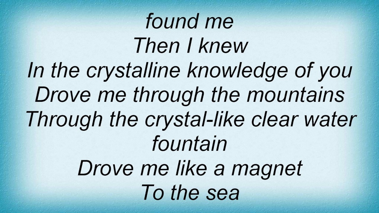 Stevie Nicks - Crystal Lyrics - YouTube