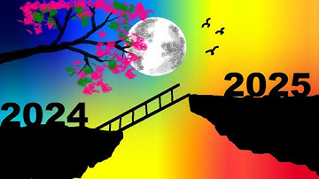 New Year 2025 Drawing | How to Draw in Ms Paint | drawing in paint in computer | paint in computer