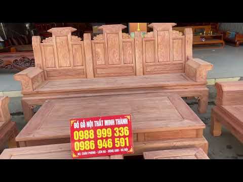 Video 36tr Bàn ghế âu á chân 10 cột 10 vách trơn siêu dày... - youtube