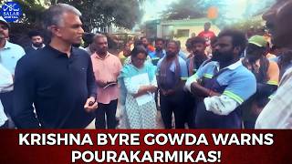 Krishna Byre Gowda Inspects Bengaluru: Strict Warning Over Garbage & Civic Lapses