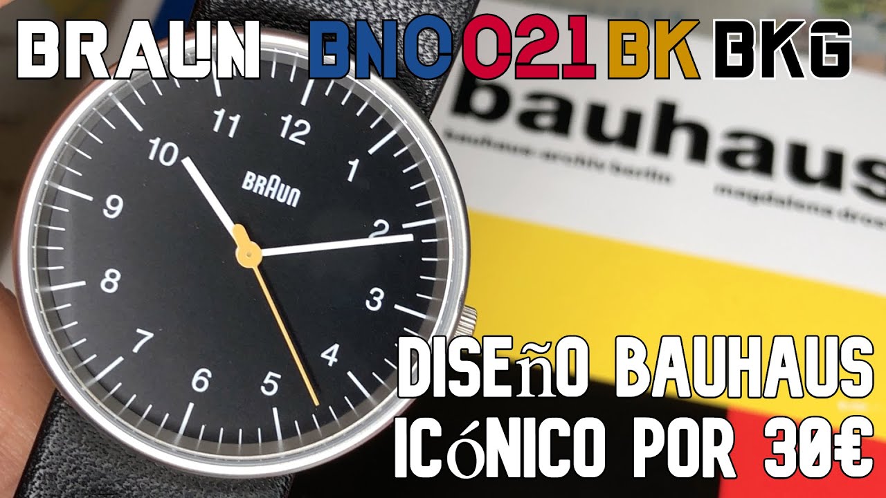 Revisión Braun BN0021BKBKG en español. Breve historia de su diseño y la  escuela Bauhaus 
