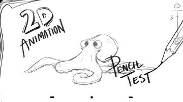 Octopus Walk Cycle | Hand Drawn 2D Animation Pencil Test
