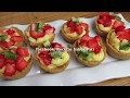 MINI TARTALETAS CON FRUTA SIN HORNO