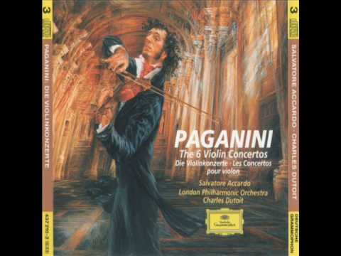 Salvatore Accardo Nicolò Paganini  The Violin Concerto No 4 in D minor Allegro maestoso Part 1