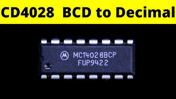 CD4028 BCD to Decimal converter IC 4028