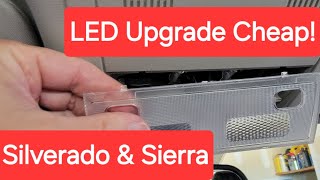 Silverado & Sierra LED interior upgrade...easy and cheap! 2008 to 2014 GMC and CHEVY!