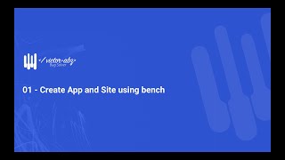 Create App and Site using bench - E01 screenshot 2