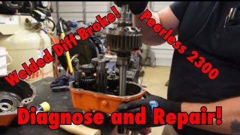 Locked/Welded Diff Broke! Bad Welds? Diagnose And Fix Peerless 2300 Transaxle