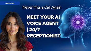 Never Miss a Call Again – Meet Your AI Voice Agent | 24/7 Receptionist by InDigital360!