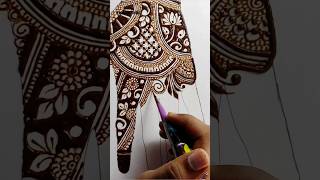 semi bridal mehndi design tutorial for Beginners henna mehndi shorts trending short viral