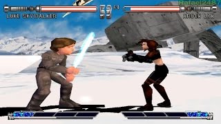 Star Wars Masters Of Teras Kasi Ps1 Big Head, Arms, Feet Luke Skywalker Secret Code Hd