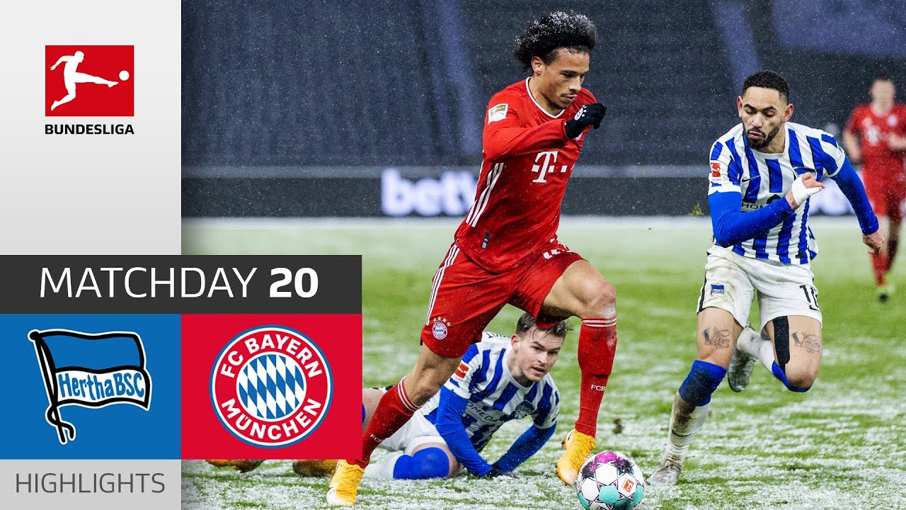 Hertha Berlin Fc Bayern München 0 1 Highlights Matchday 20 Bundesliga 2020 21 Youtube