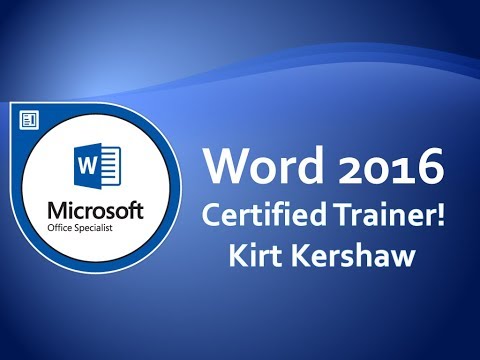 Microsoft Word 2016: Table of Figures, Tables and Equations