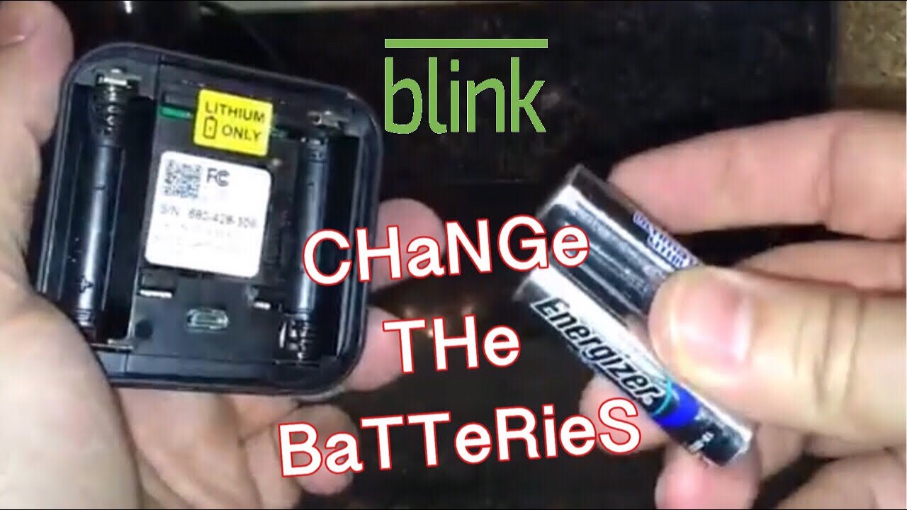 change battery on blink camera
