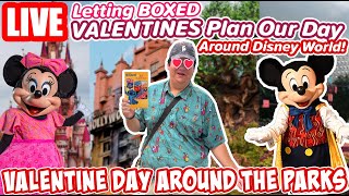 🔴Live: Letting Valentine’s Day Cards Plan Our Day at Disney World - Disney World Livestream