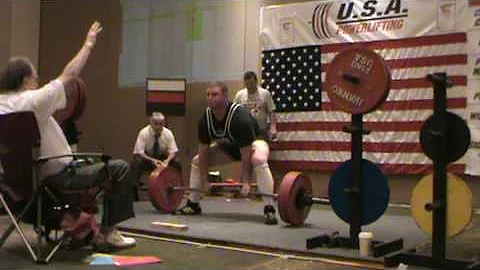 Charles McWilliams deadlifting 525 lbs.