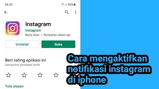 Cara mengaktifkan notifikasi instagram di iphone