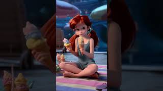 The Little Mermaid Ariel Cant Choose Which Ice Cream To Eat disney mermaid ariel princess ai