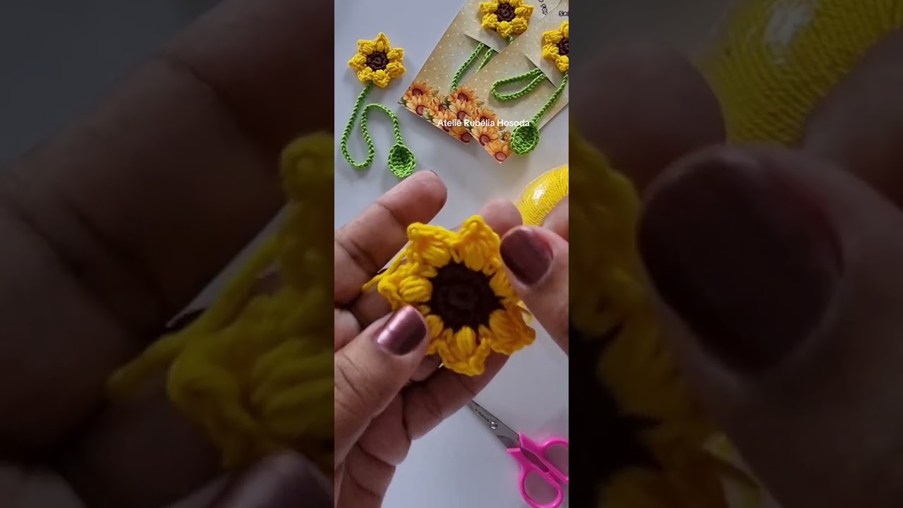 MARCA PÁGINAS  GIRASSOL 🌻
