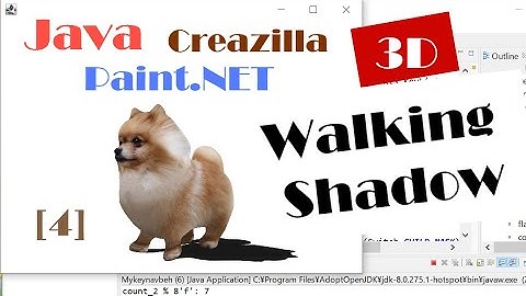 Java 3D: How to Add a Fake Shadow to a Walking Pomeranian Model (with Source Code)