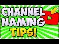 Best tips for youtube channel names