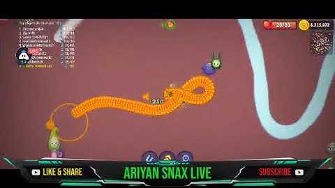 Wormszone.io live stream biggest worms hunting part (106) || Android / ios gameplay Walkthrough