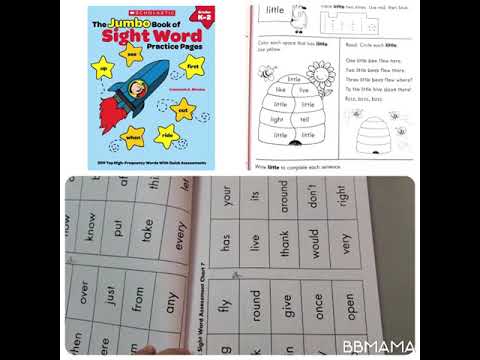 The Jumbo Book of Sight Word練習冊：200 個帶有快速評估的頂級高頻單詞（學習快車）！ ★432頁，勁多頁，勁抵！