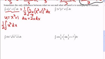 Mr Joyce AP Calculus - Integration by Substitution part I