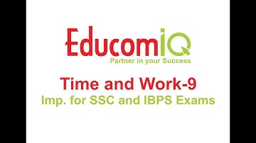 Time And Work video tutorial concept Shortcuts and Tricks [In Hindi] Part - 9 by EducomiQ