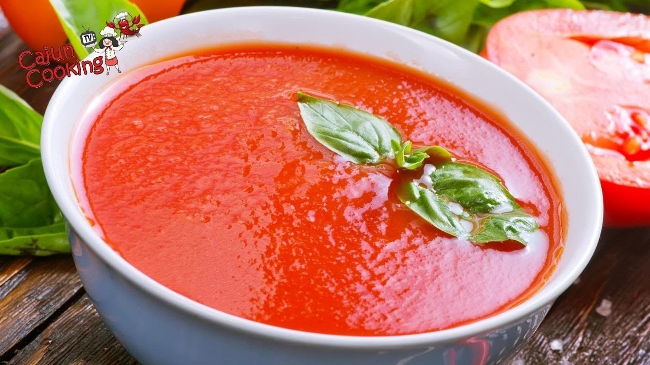 Easy Blender Tomato Basil Soup - 2 Cookin Mamas