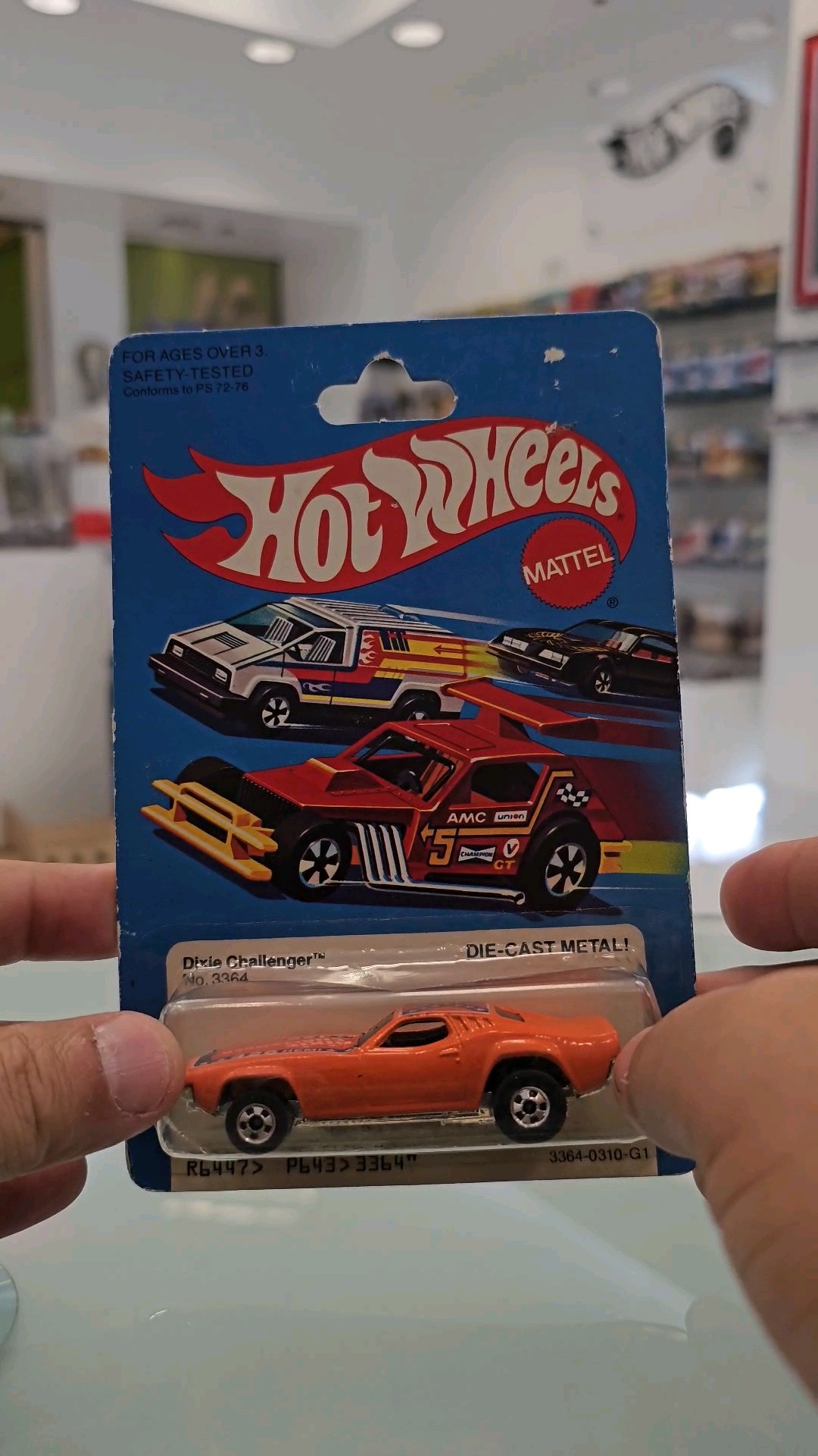 VIntage 1970 Hot Wheels Dixie Challenger 426 Hemi Hong Kong