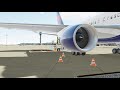 Captain Sim 767 Delta Airlines Cockpit preparation and takeoff from RKSI/ICN