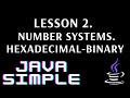 JavaSimple 2. Number systems. Hexadecimal-Binary