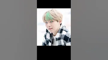 If Suga Had Mind Green And Cyan Color Hair #bts #Suga #Sugaedits